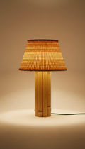 Handwoven Bamboo Accent Stool