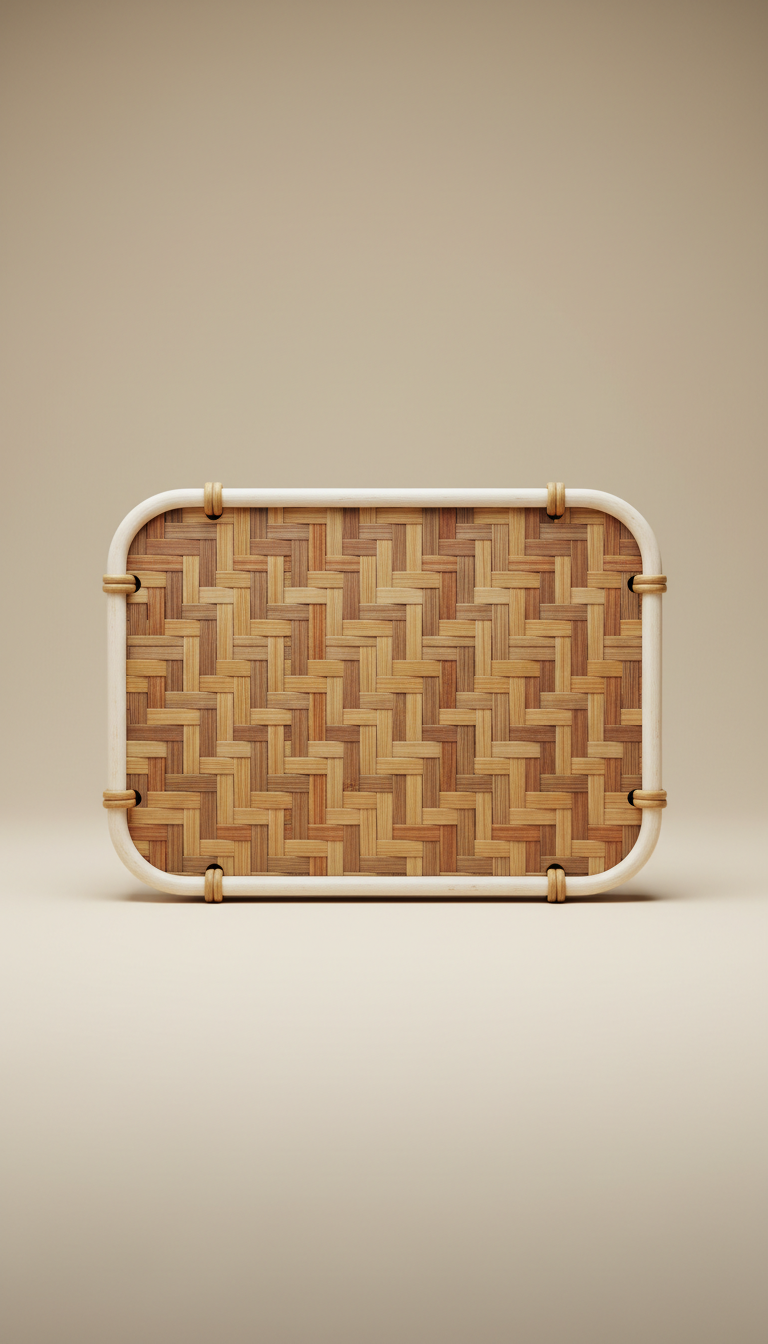 Decorative Bamboo Lamp With Soft Glow