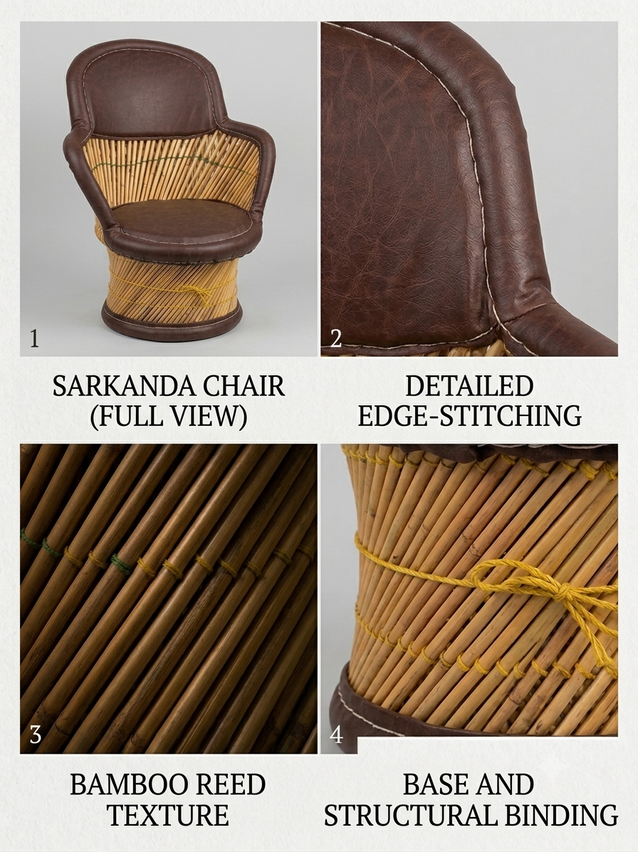 The Heritage Sarkanda Reed Accent Chair (Mudda Chair)