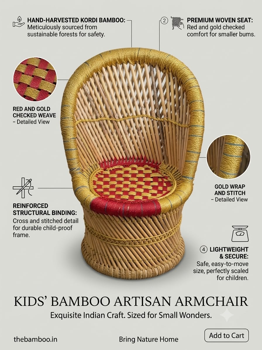 Kids’ Bamboo Artisan Armchair