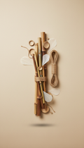 Decorative Bamboo Wall Art Kit