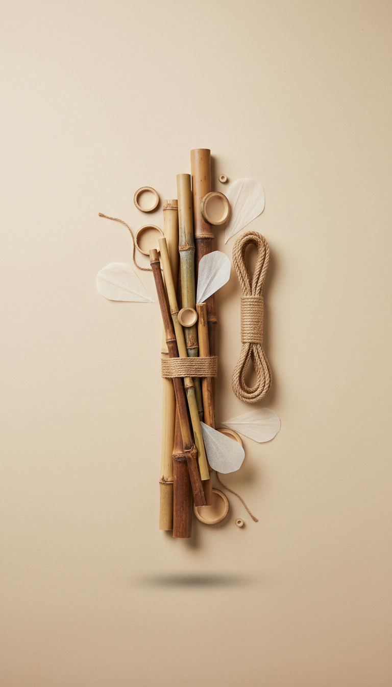 Decorative Bamboo Wall Art Kit