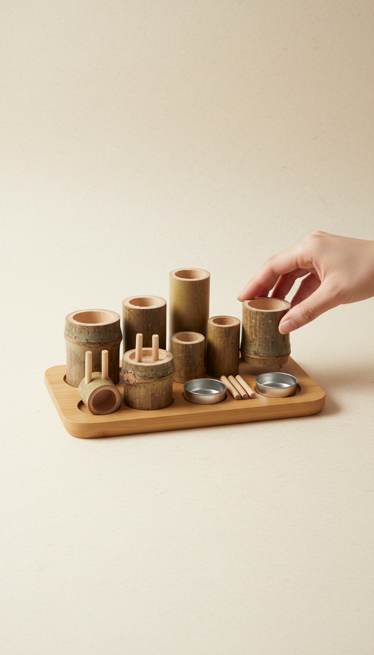 Woven Bamboo Table Lamp Kit